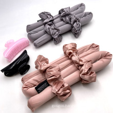 No Heat Curling Rod 100% Mulberry Silk  Headband Ribbon Hair Curling